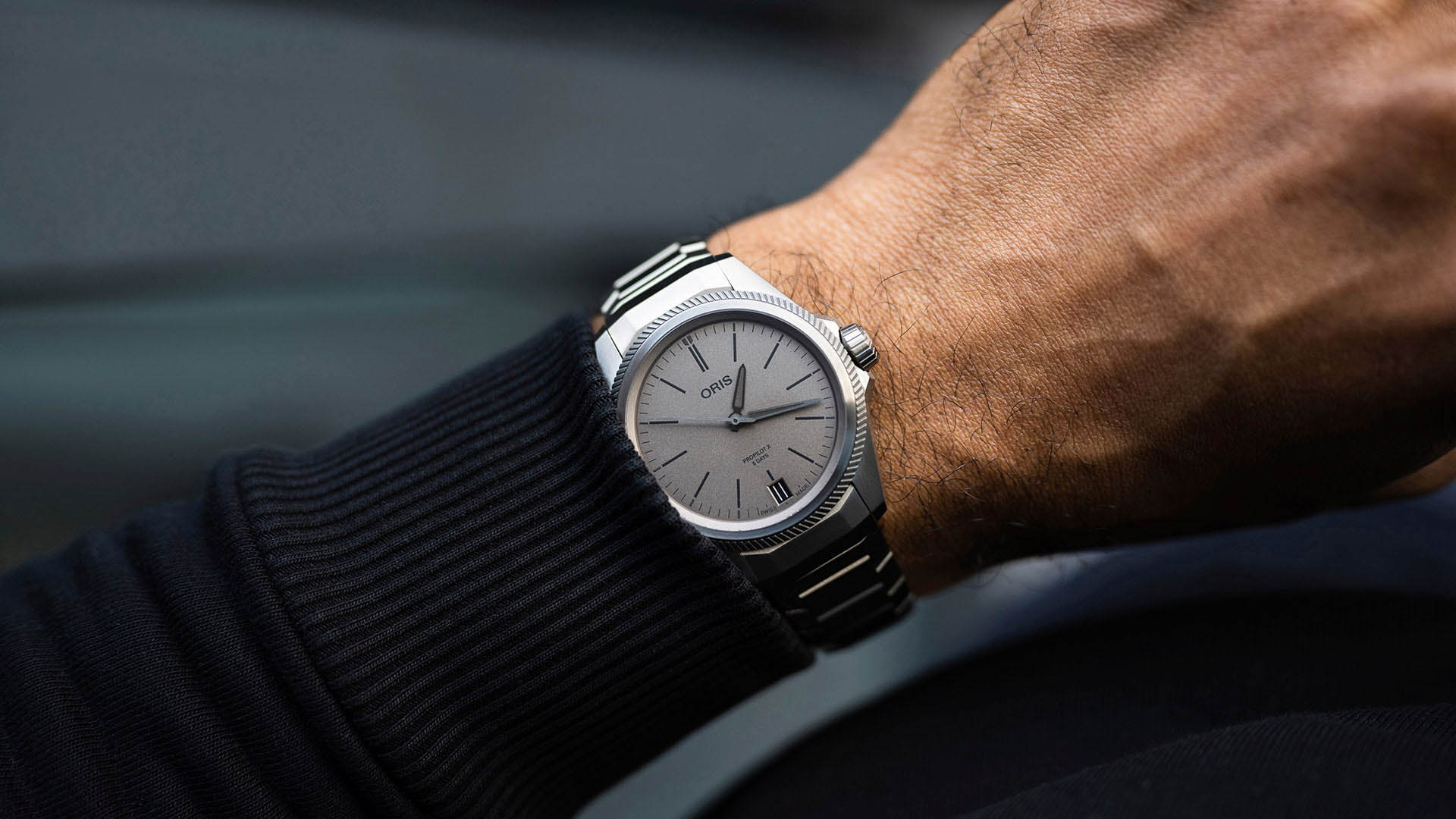 Oris Oris Propilot X Calibre 400 01 400 7778 7153-07 7 20 01TLC  - задняя крышка титан корпуса, швейцария часы